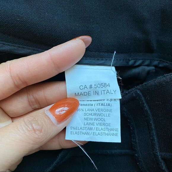 NWOT SEVENTY Wool Black Trouser - Picture 4 of 11